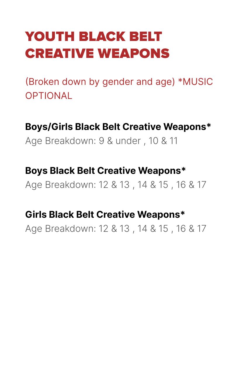 Black Belts rated divisions chart 5