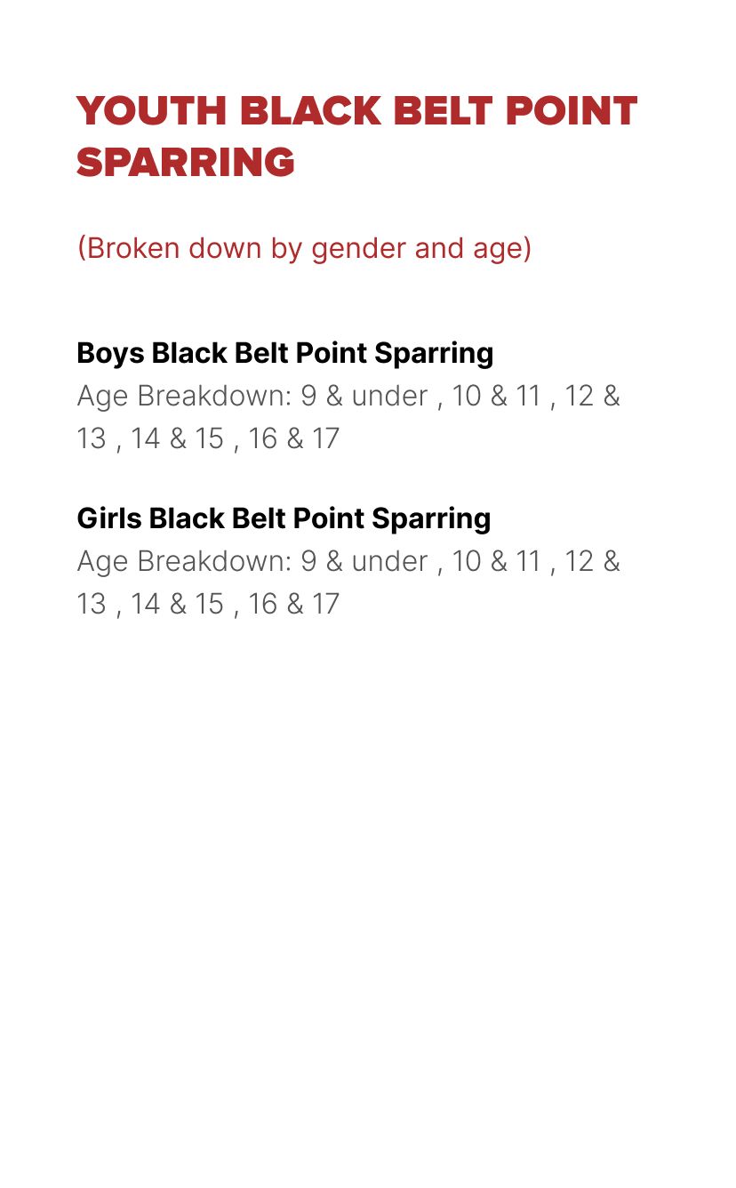 Black Belts rated divisions chart 7