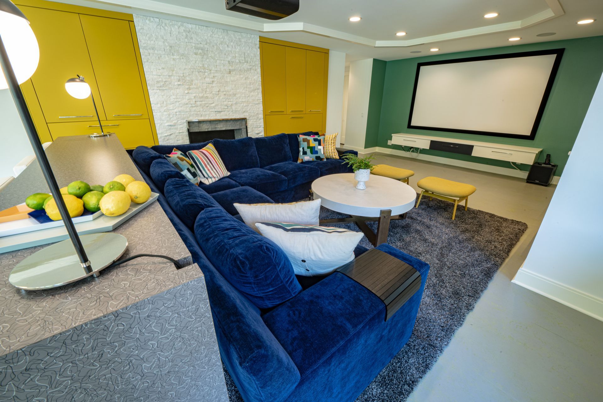 family entertaining area.