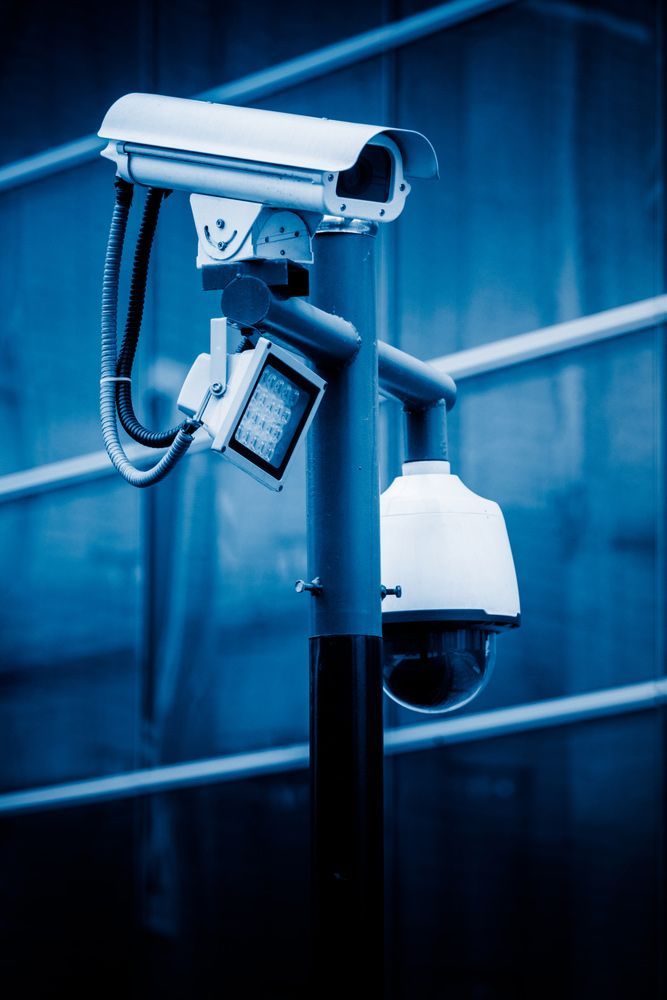 Multiple Security Cameras Installed