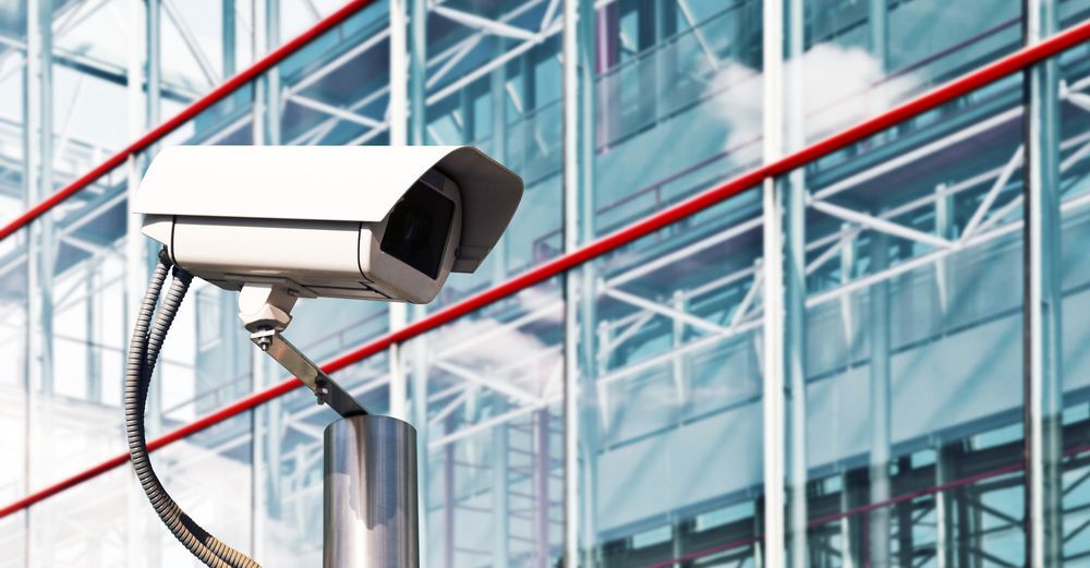Security Camera Outside an Office Building