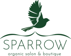 Logo: green bird flying above the word 