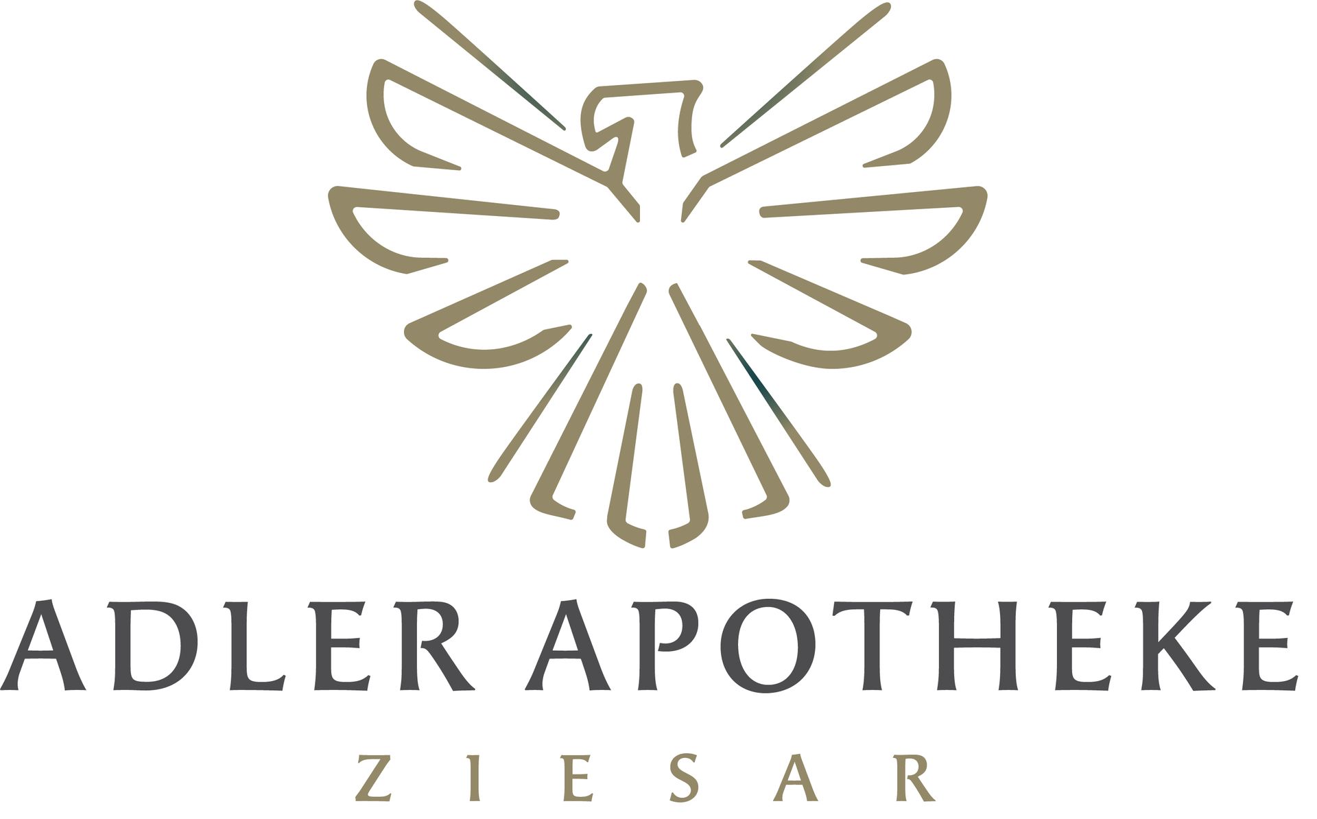 Zurück zur Start-Seite Das Logo der Adler-Apotheke zeigt einen Vogel.