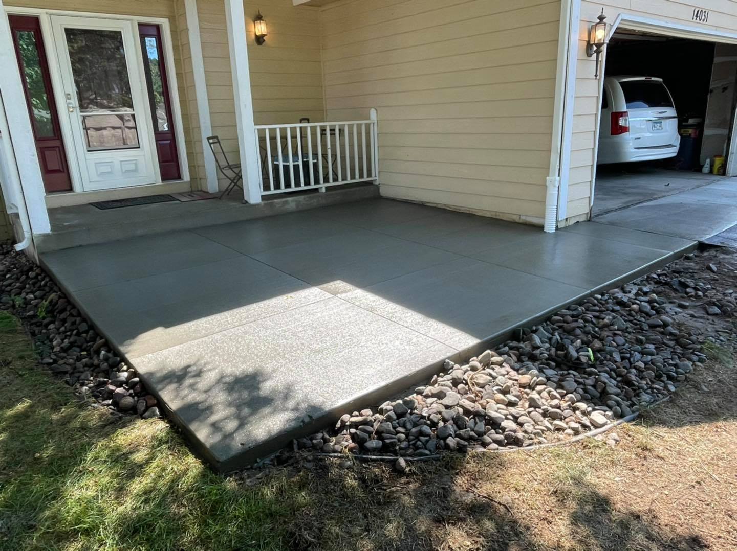 front porch after