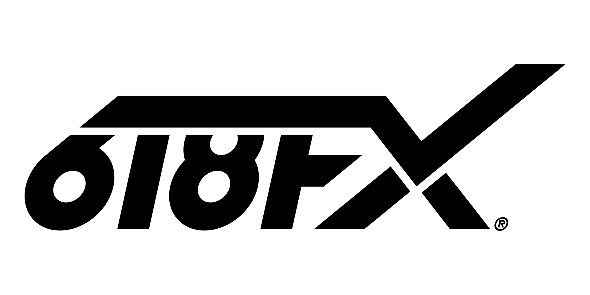 Black 618FX logo in stylized bold text on a white background