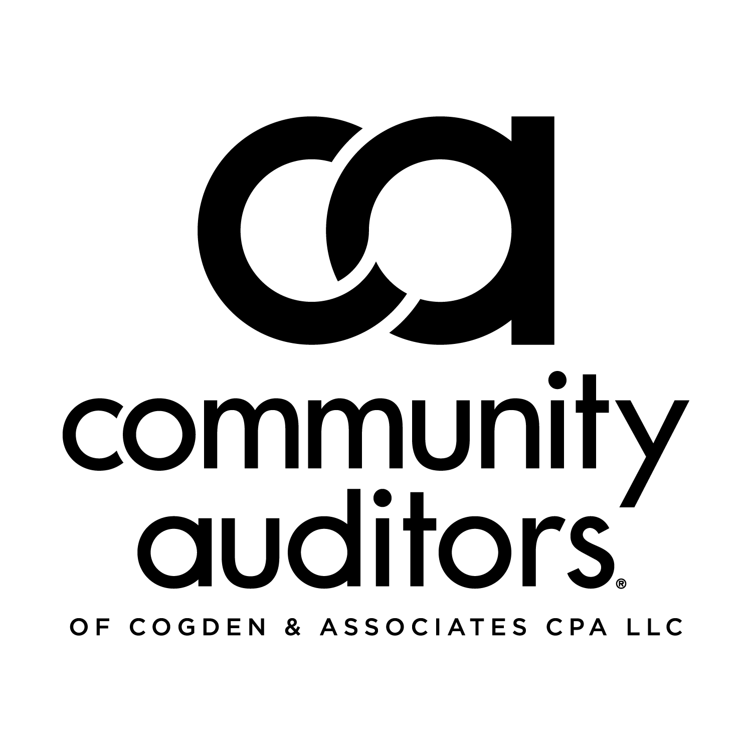 Community Auditors logo with black lowercase text on a white background