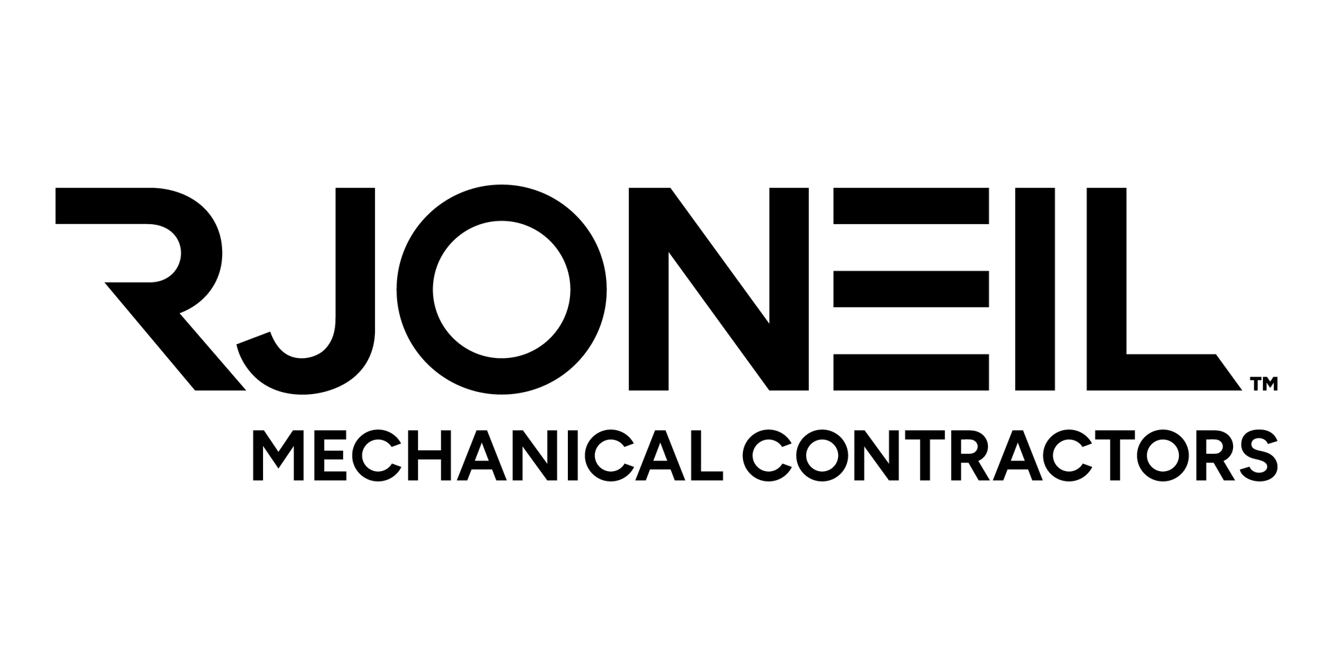 RJONEIL Mechanical Contractors logo in black text on a white background