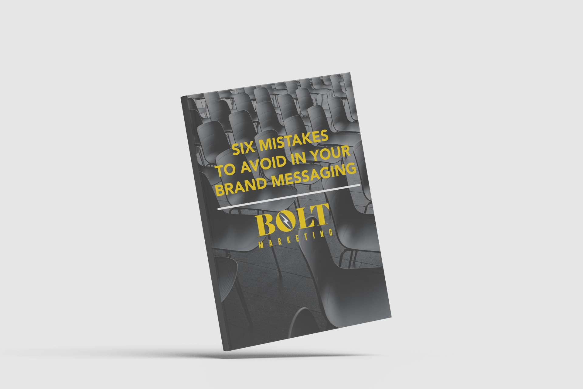 A book titled six mistakes to avoid in your brand messaging.