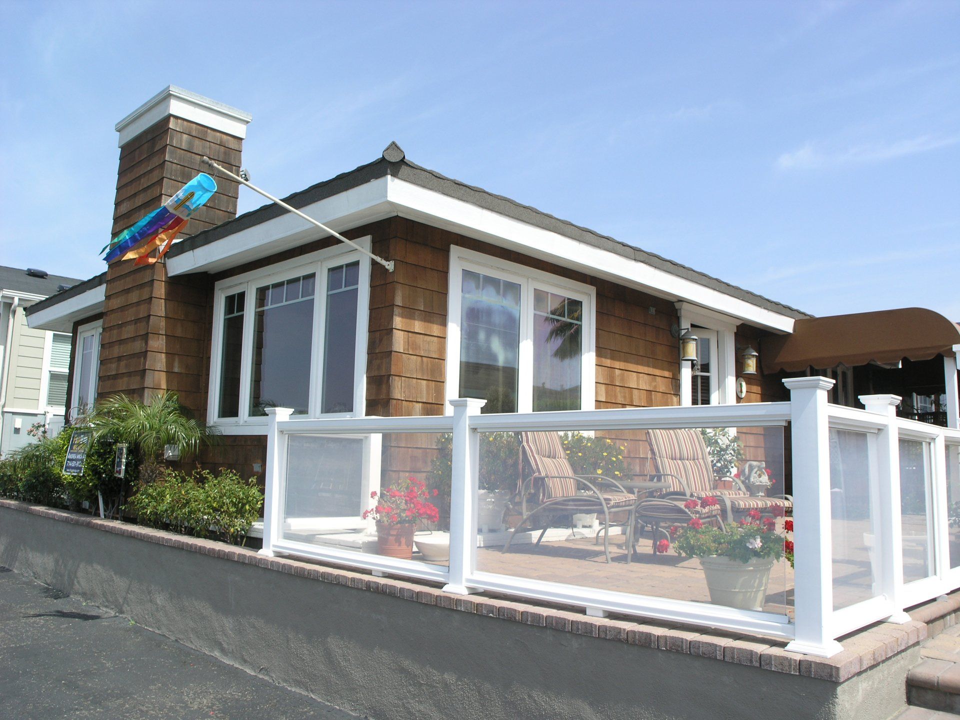 Wood Shingle Home with enclossed patio in Bayside Village