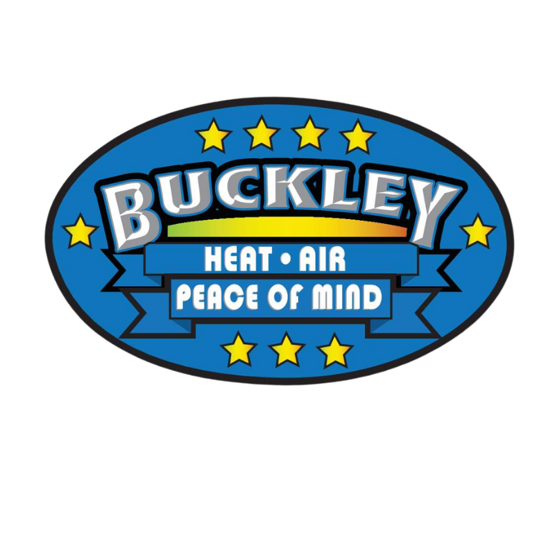 The logo for buckley heat air peace of mind