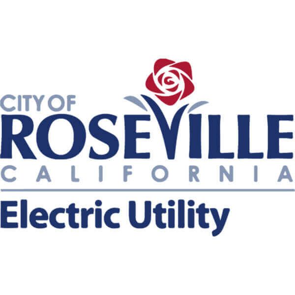 The logo for the city of roseville california electric utility