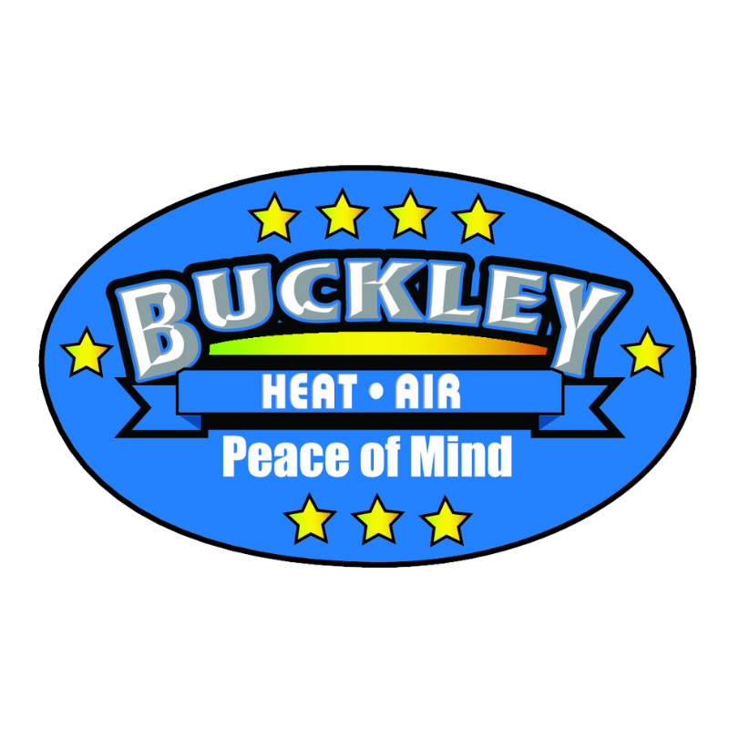 The logo for buckley heat air peace of mind