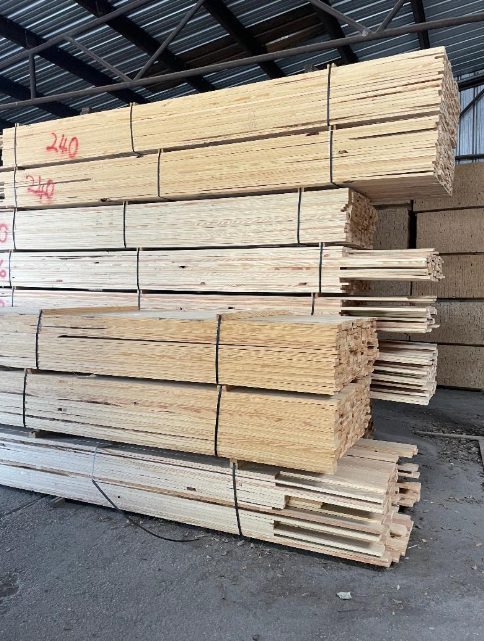A stack of wood with the number 440 on it