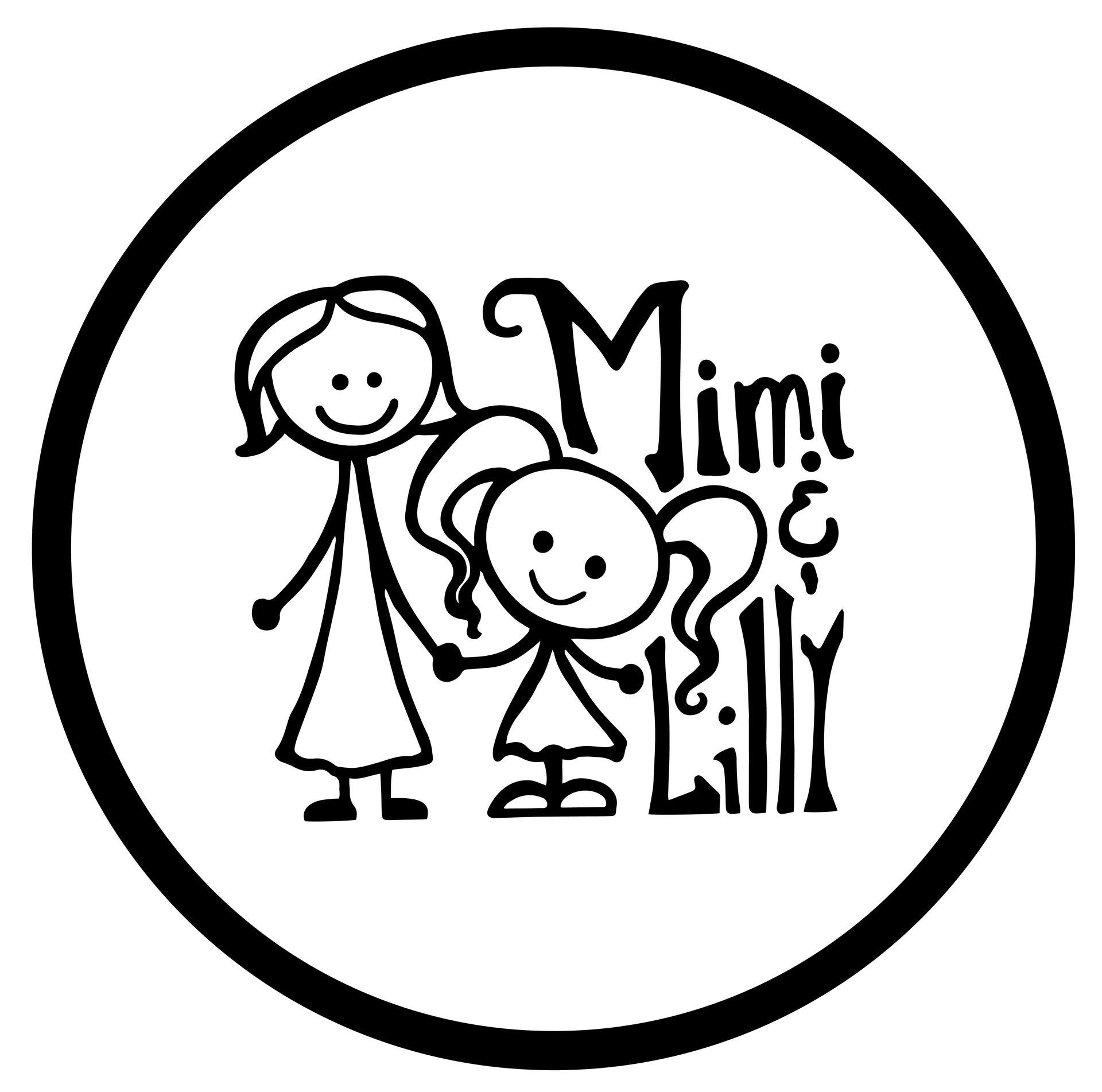 A black and white drawing of two stick figures holding hands in a circle.
