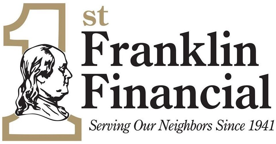 1st Franklin Financial logo featuring Benjamin Franklin's profile and the text