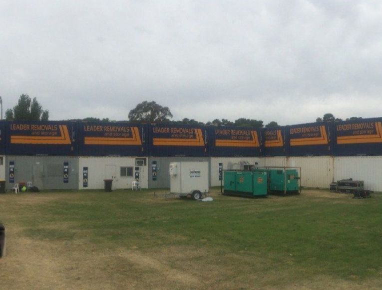 A Large Building with A Lot of Containers on It — Leader Removals & Storage in Goulburn, NSW