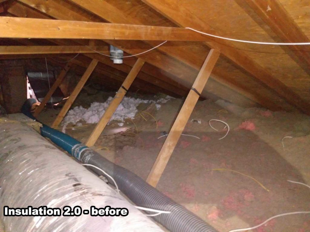 A picture of an attic with the caption 
