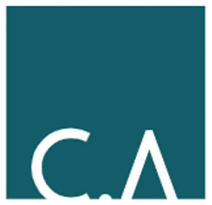 A blue square with the letter ca on it