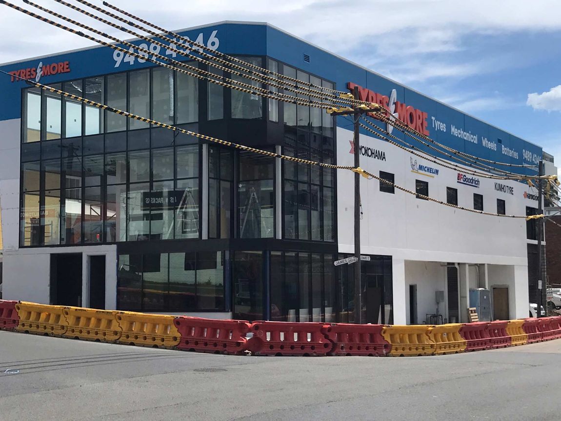Two-story building with 