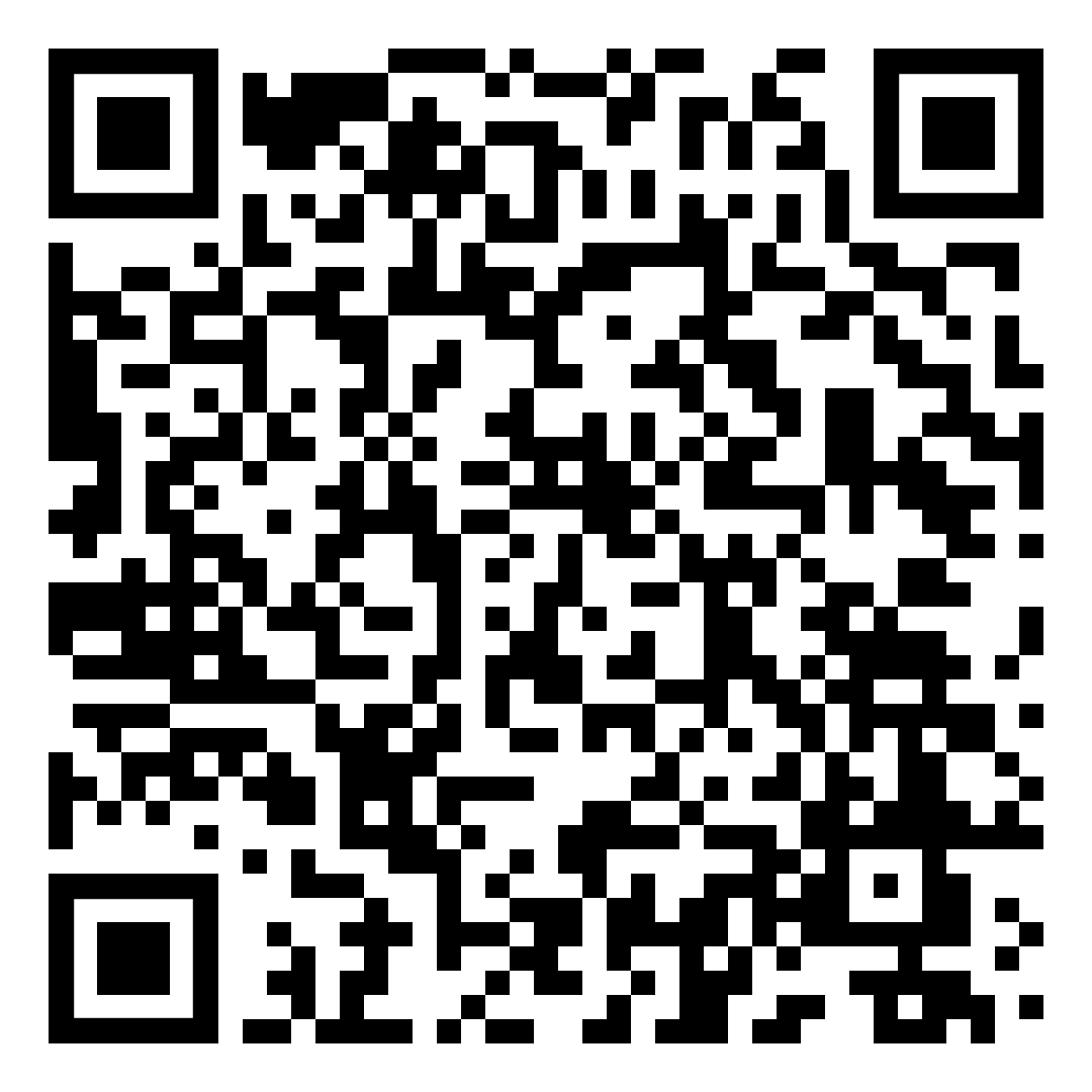 A black and white qr code on a white background.