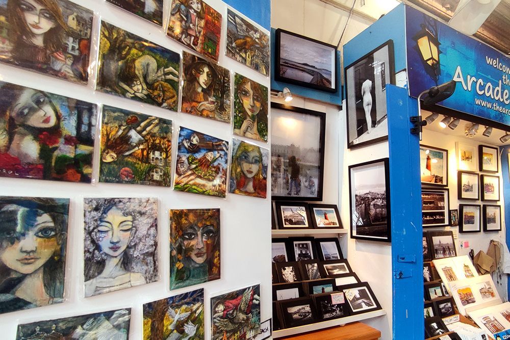 The Arcade Gallery, Dublin, Georges Street Arcade, Ireland, Artists