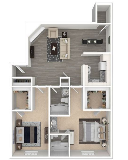 2 Bed | 2 Bath