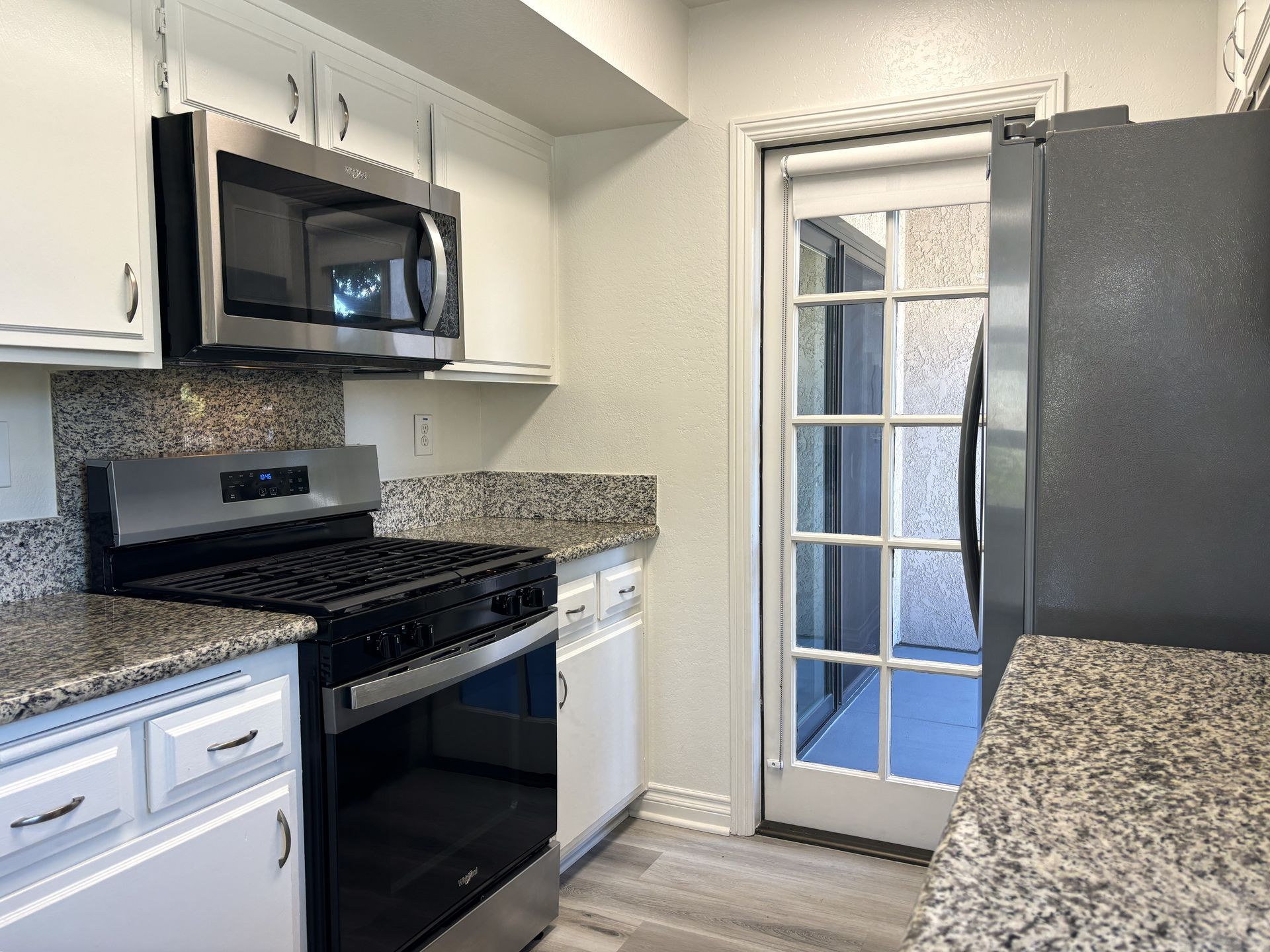 Kitchen and patio door