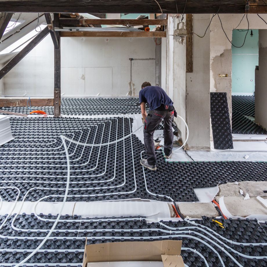Interior of Room Under Construction — Illawarra Underfloor Heating In Nowra, NSW
