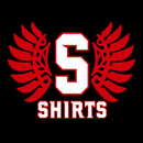 Red-and-black Wisconsin Badgers mascot logo with a white “W” on the shirt.