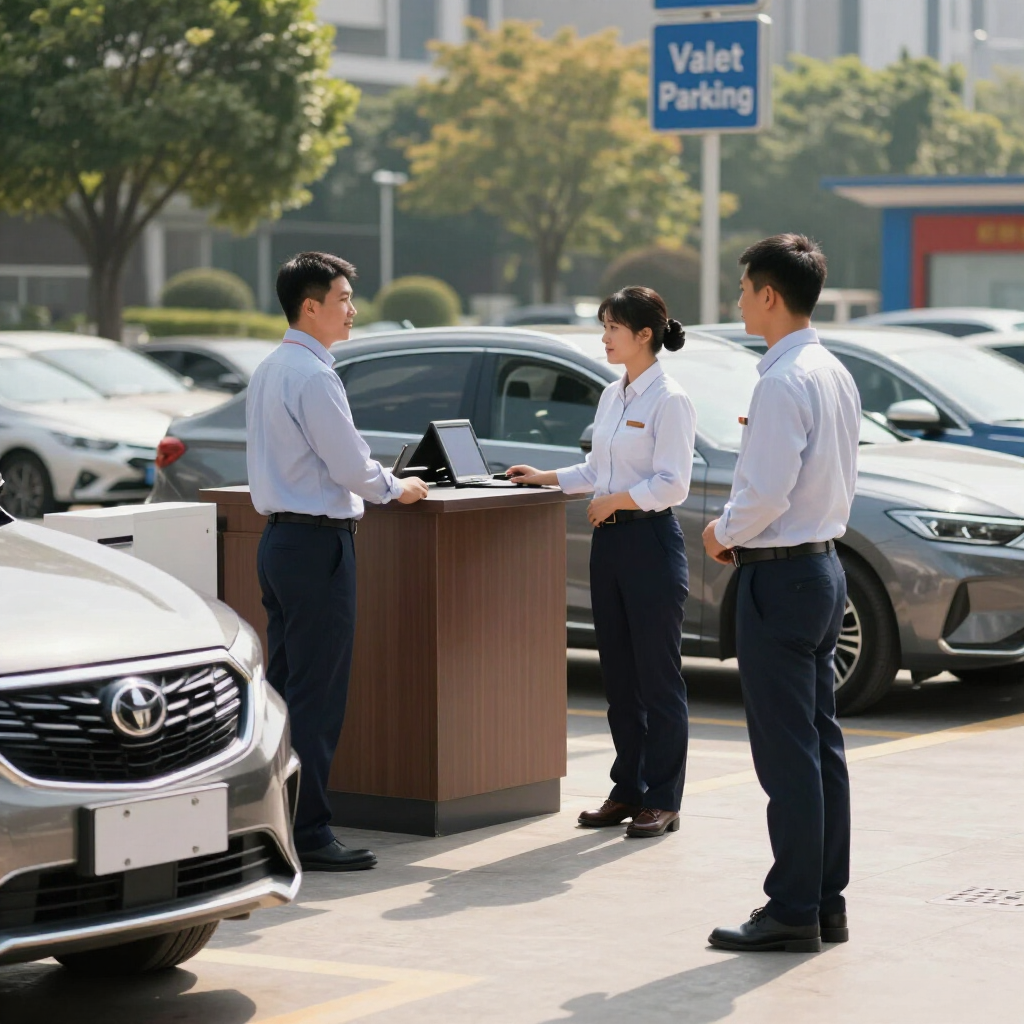 Servicio de valet parking en evento social