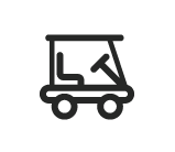 Golf cart icon battery
