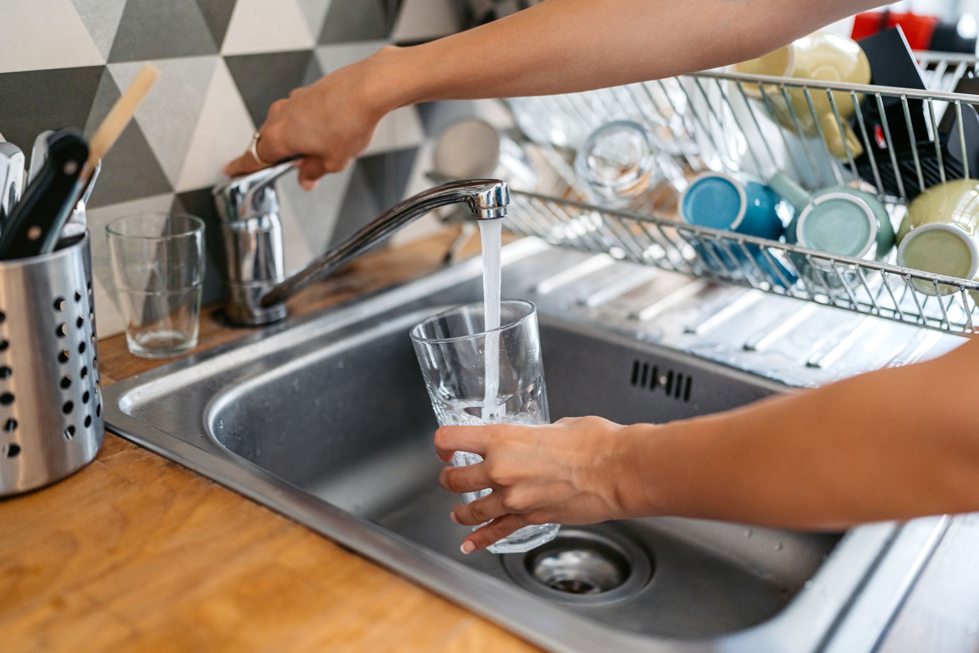 Clean drinking water from a rehabilitated private well