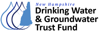 New Hampshire Drinking Water & Groundwater Trust Fund logo with blue water droplet icon