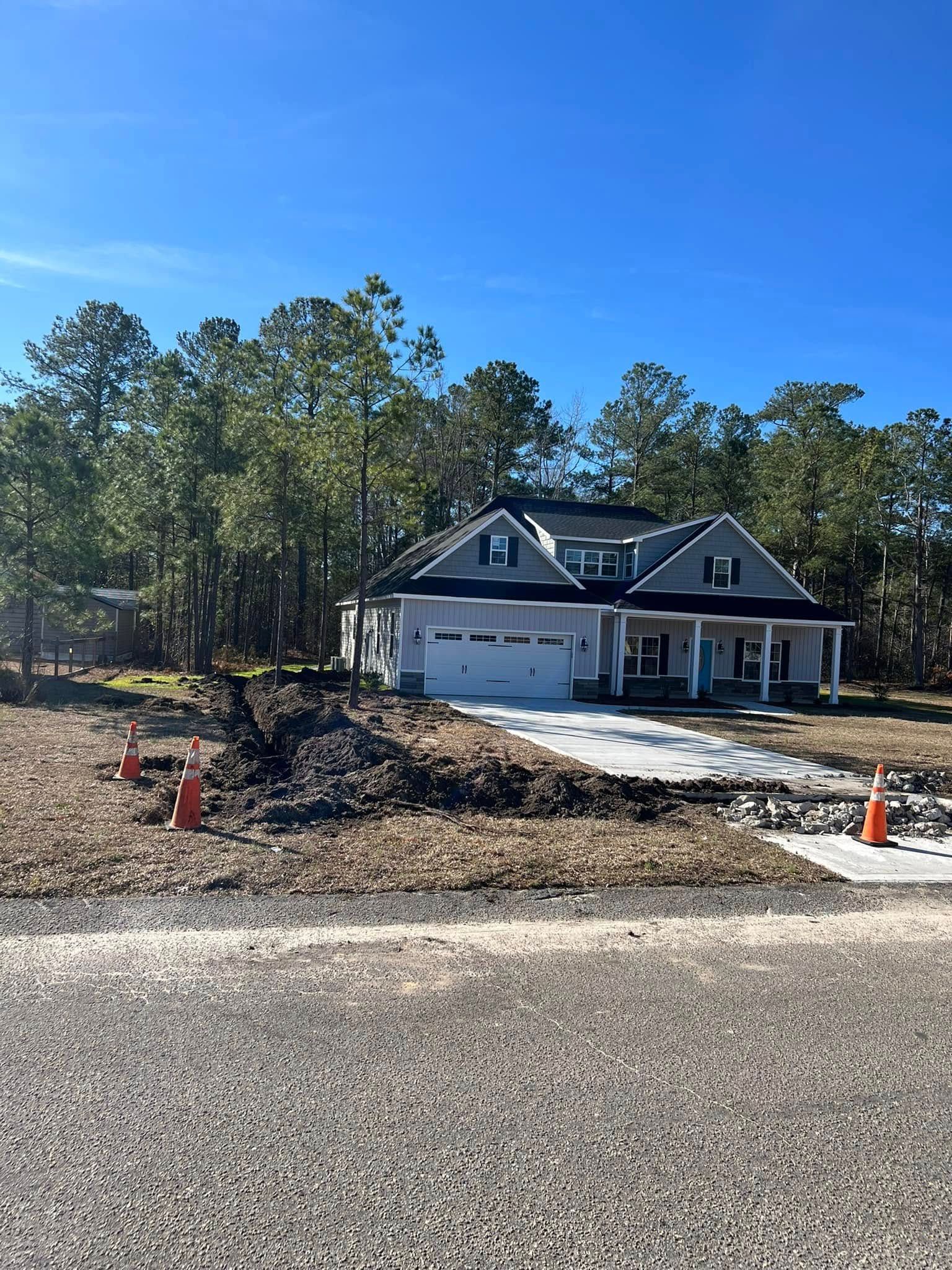 New plumbing fixture installations in a new construction home in hope mills, nc