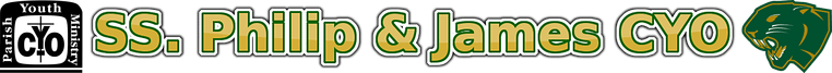 A blurry picture of a logo for s. philip & james evo