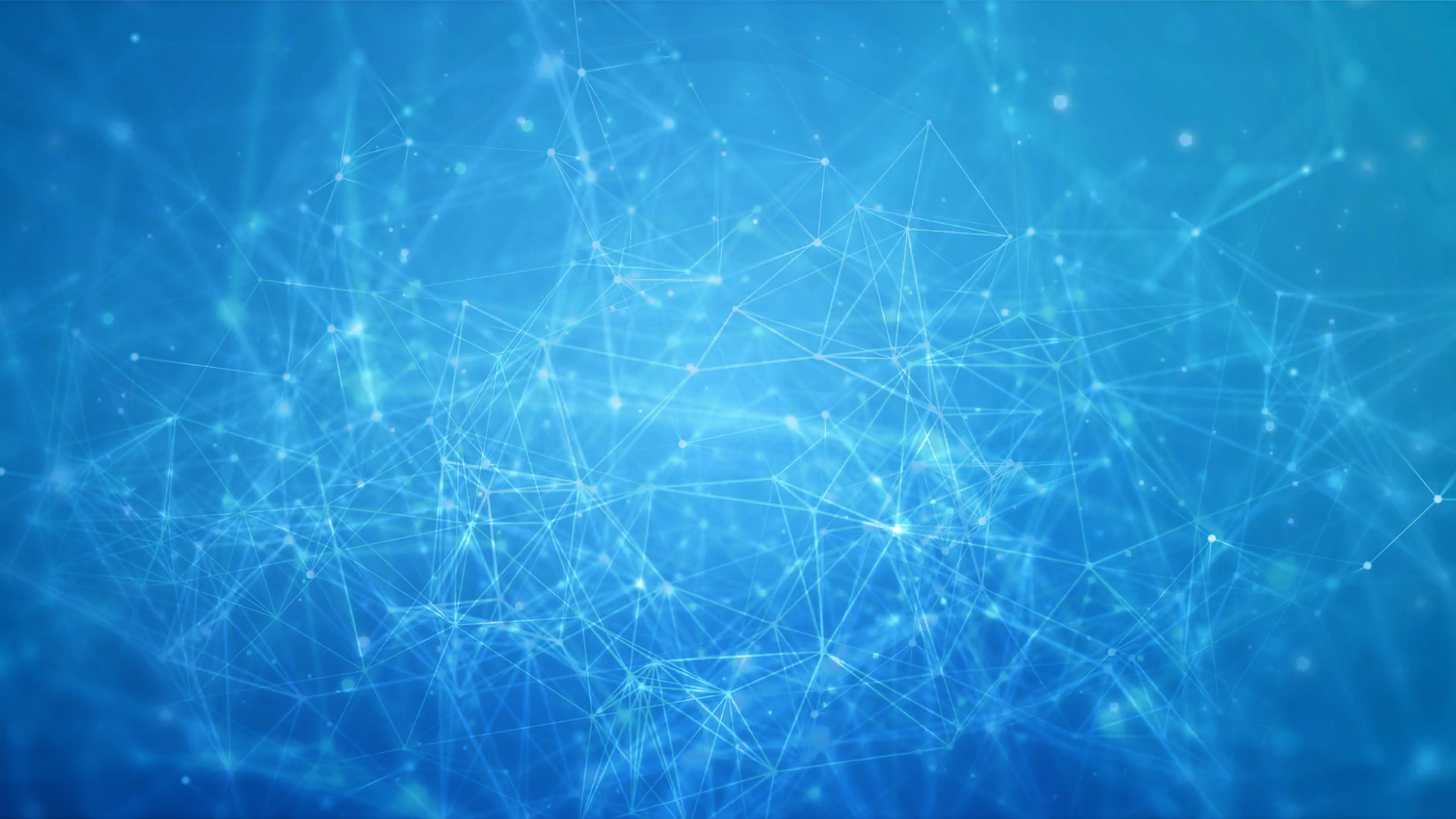 Abstract blue network background with glowing connected lines and particles