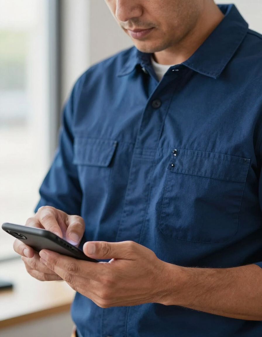 Business owner reviewing lead data