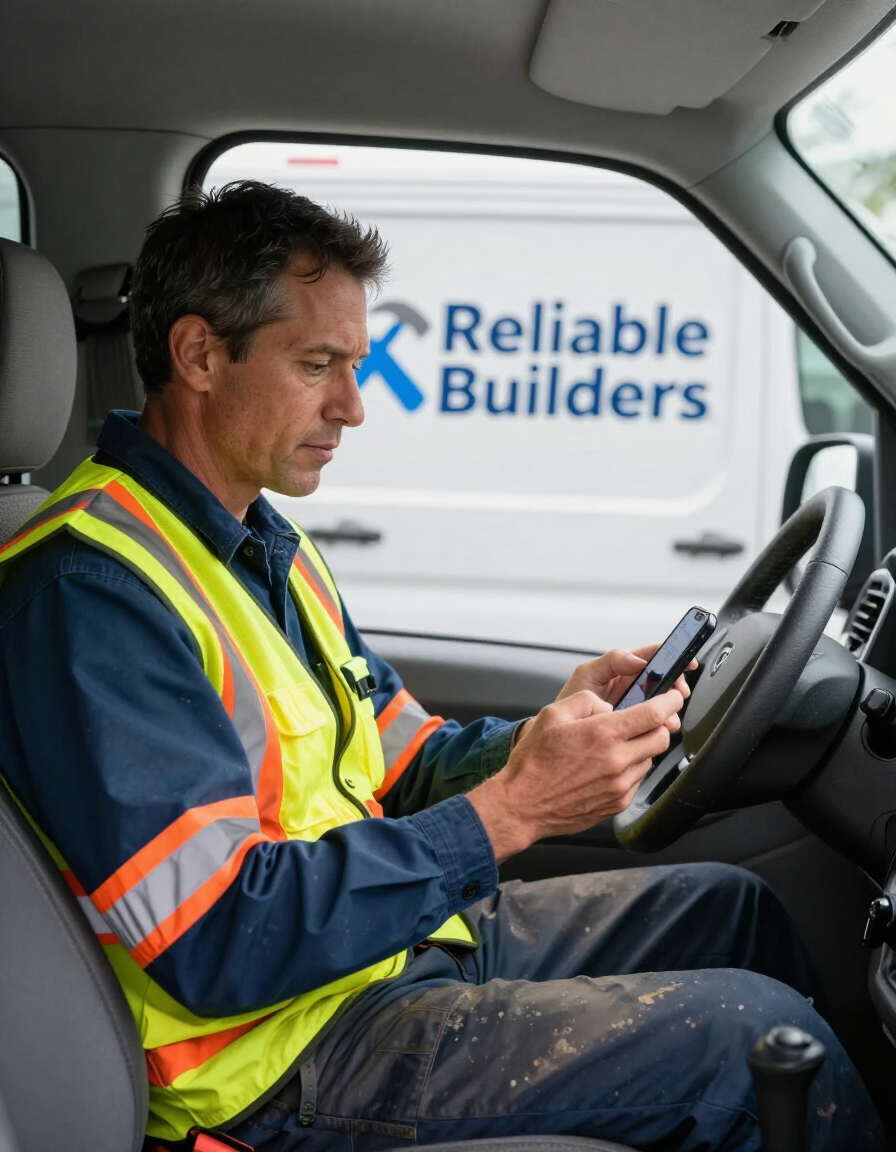 Local contractor receiving an exclusive lead call