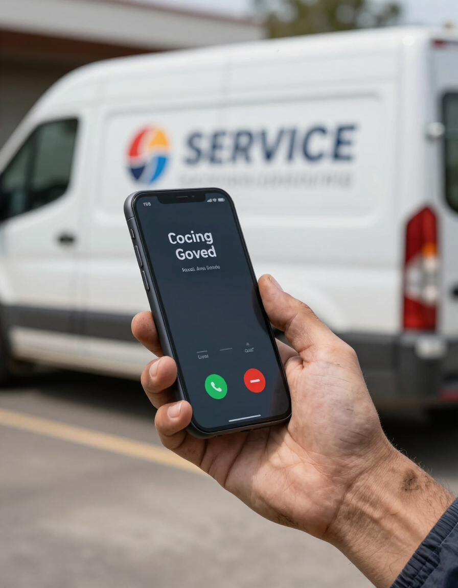 Contractor receiving exclusive inbound lead call