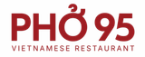 PHỞ 95 Vietnamese Restaurant logo in red and brown text on a white background