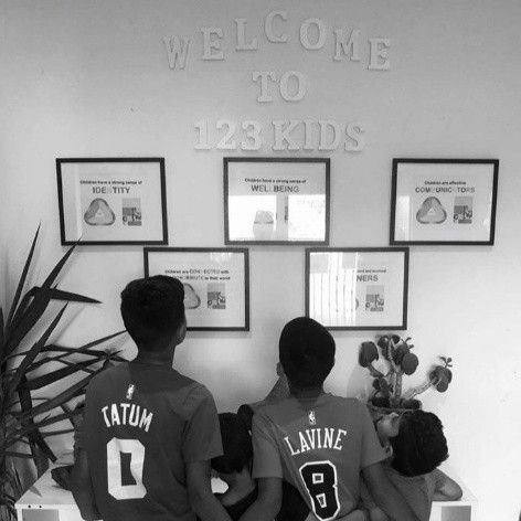 Children interacting in the welcoming lobby of 123KIDS Early Learning Centre. Children interacting in the welcoming lobby of 123KIDS Early Learning Centre.
