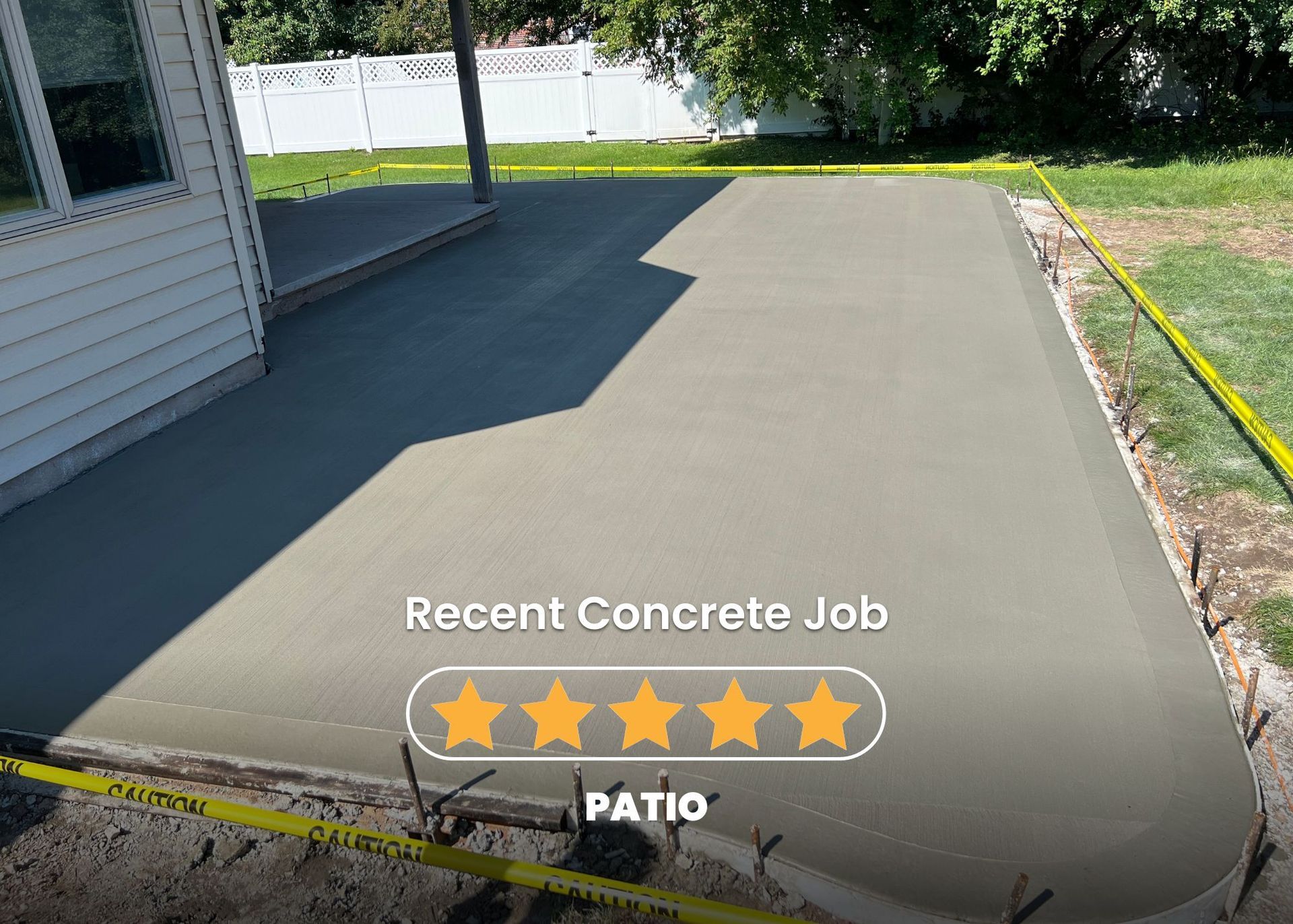 concrete patio flatwork fox valley wi