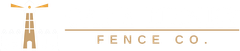 Logo of Northern Virginia Fence Company, white text on blue background, within a white rounded rectangle border.
