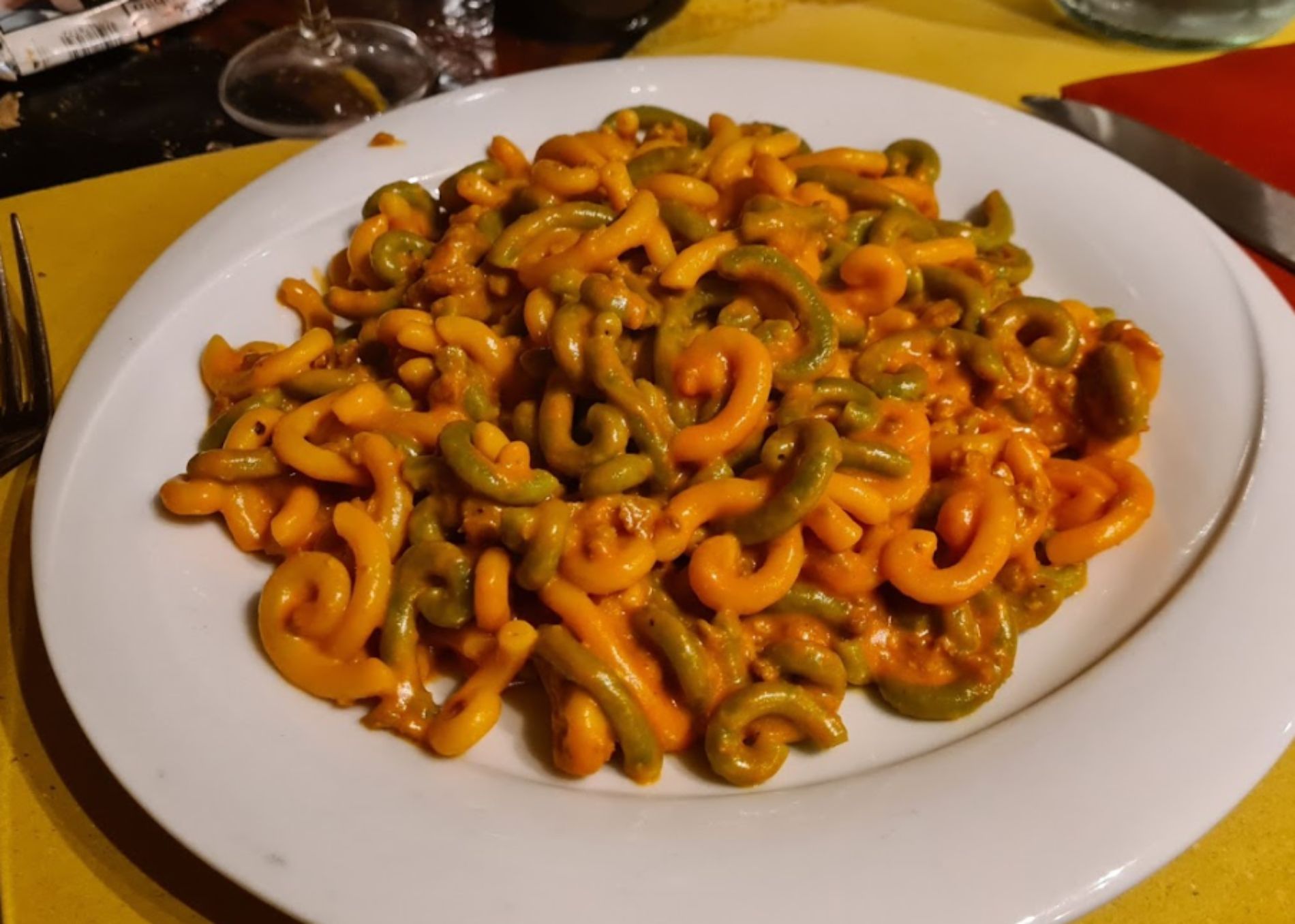 tricolour pasta