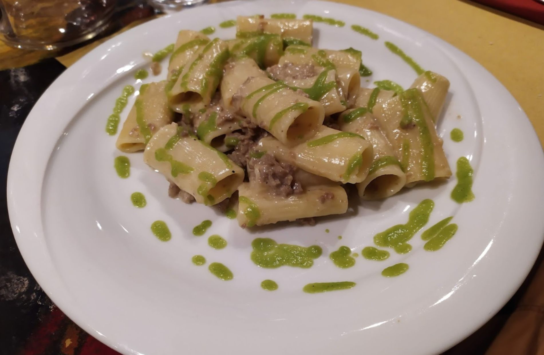 rigatoni with cream