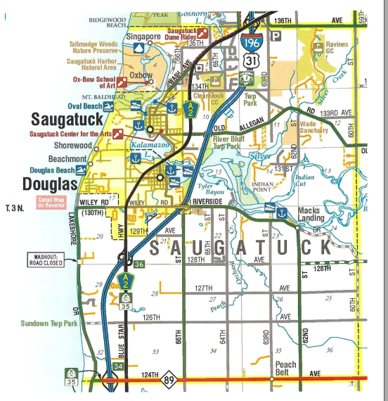 Saugatuck/Douglas Map