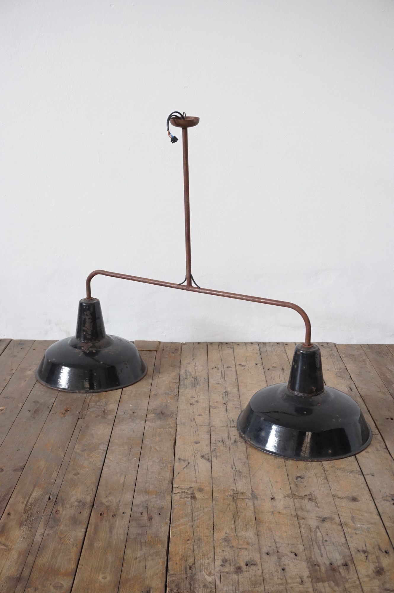 Lampadario a due luci