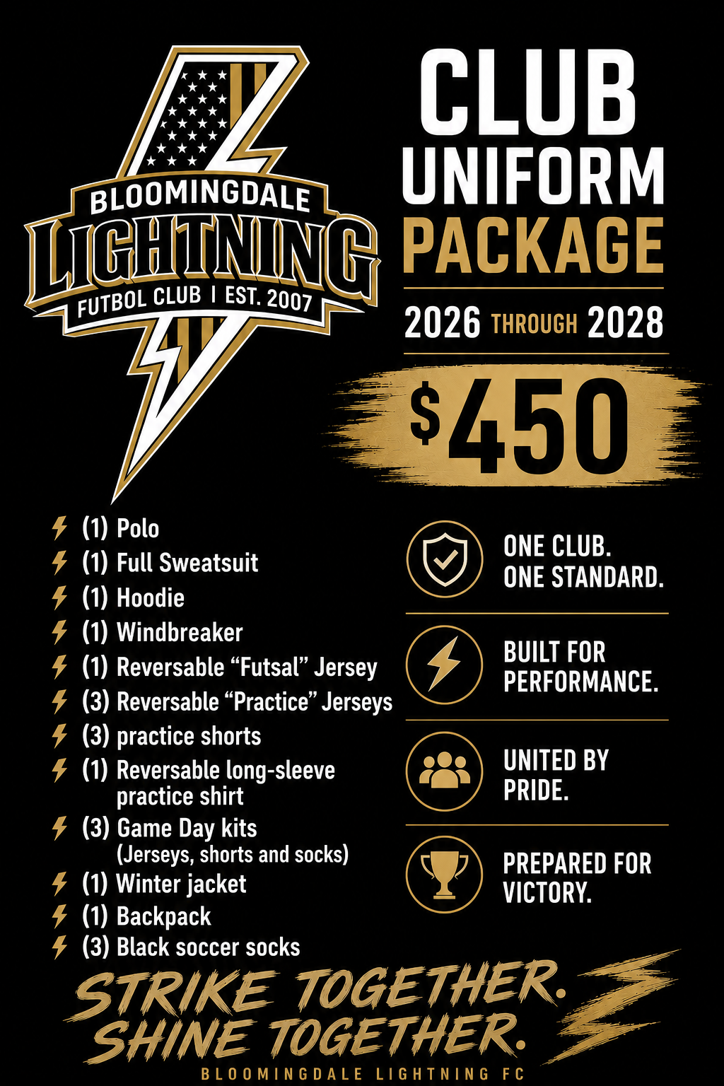 LIGHTNING CLUB PACKAGE