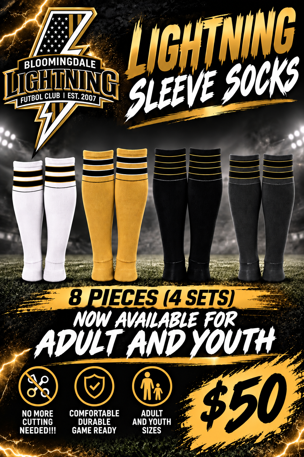 SLEEVE SOCKS PACKAGE (NEW ITEM)