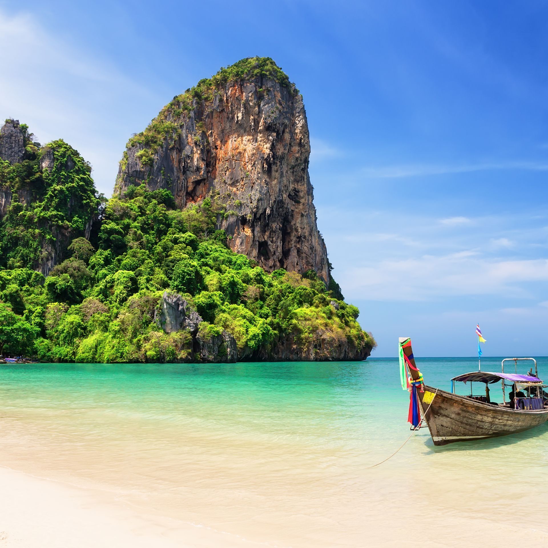 thailand mountain with blue sky
